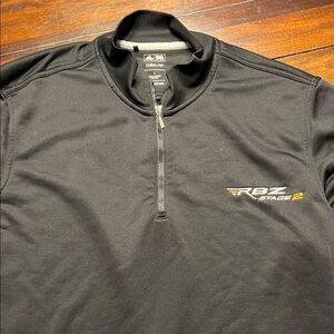 Adidas Men's Black Quarter-Zip Jacket